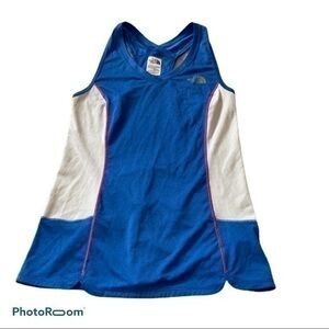The north face blue tank top